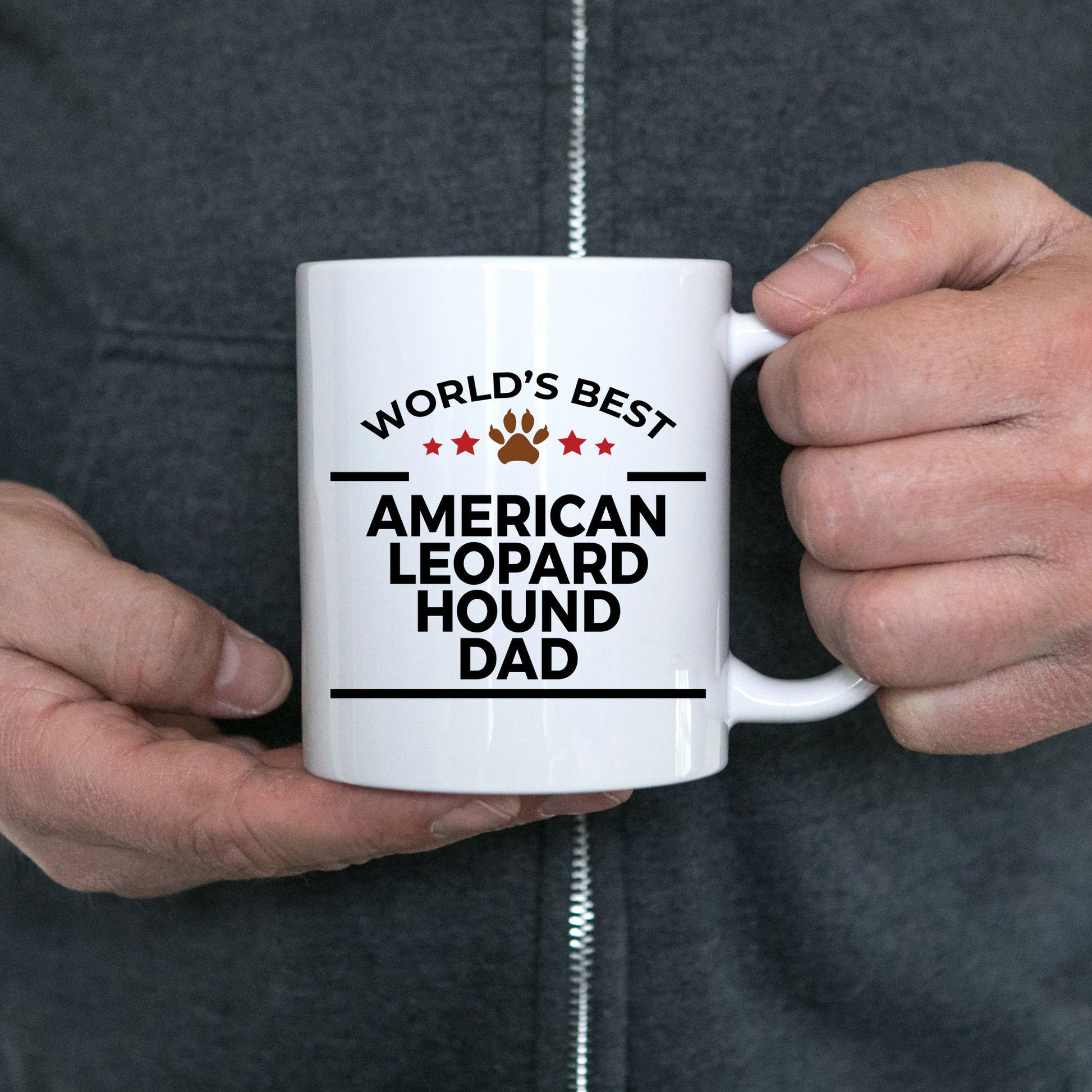 American Leopard Hound Dog Dad Mug - Mallard Moon Gift Shop