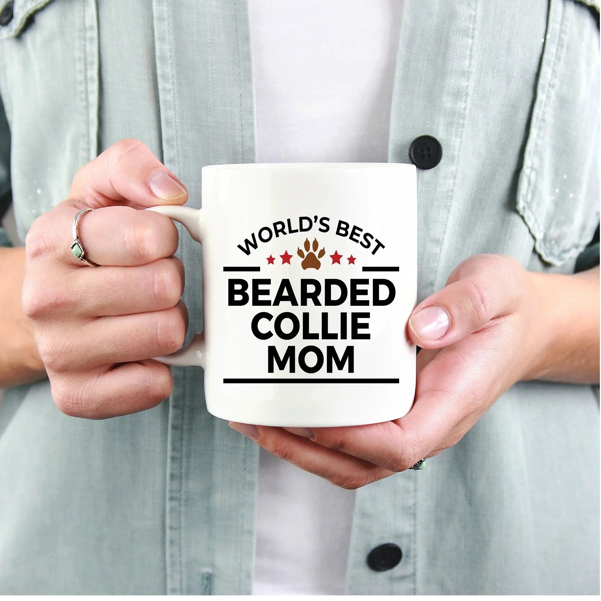 Bearded Collie Dog Mom Mug