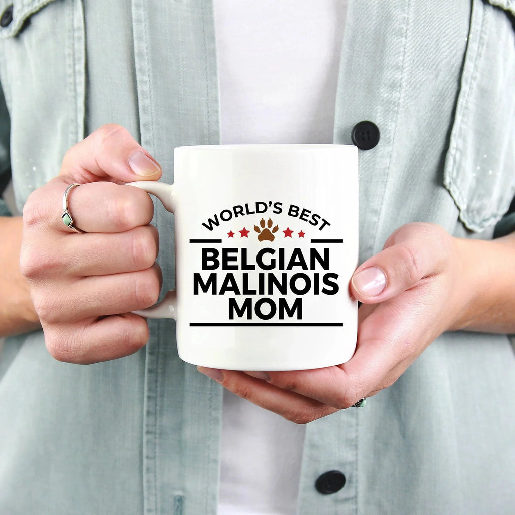 Belgian Malinois World's Best Dog Mom Custom Ceramic Coffee Mug