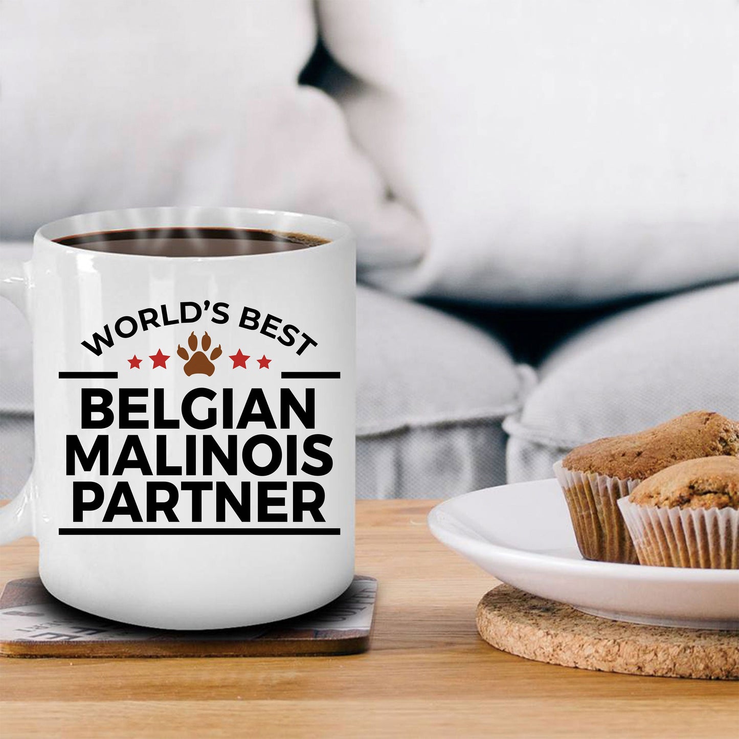 Belgian Malinois Dog Partner Police Canine Officer Coffee Mug - Mallard Moon Gift Shop