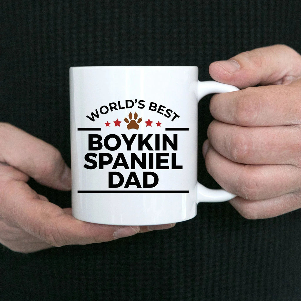 Boykin Spaniel World's Best Dog Dad Custom Ceramic Coffee Mug Father's Day Birthday