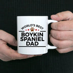 Boykin Spaniel World's Best Dog Dad Custom Ceramic Coffee Mug Father's Day Birthday