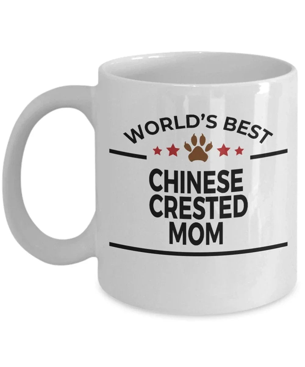 Chinese Crested Best Dog Mom Ceramic Coffee Mug