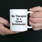 Giant Schnauzer Dog Therapist Mug