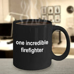 Firefighter Black Ceramic Coffee Mug