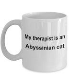 Abyssinian Cat Therapist Coffee Mug