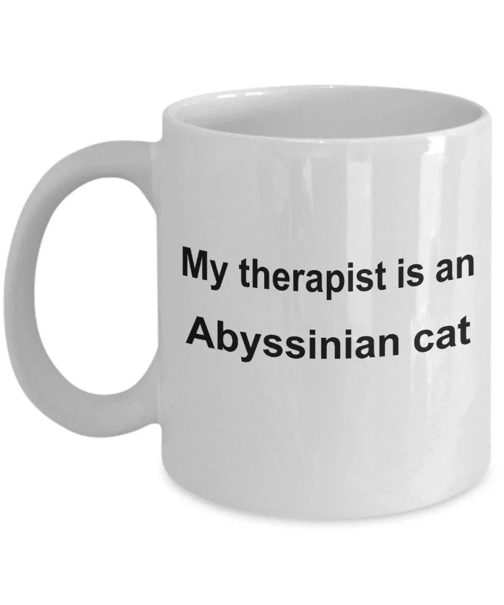 Abyssinian Cat Therapist Coffee Mug