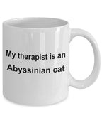 Abyssinian Cat Therapist Coffee Mug