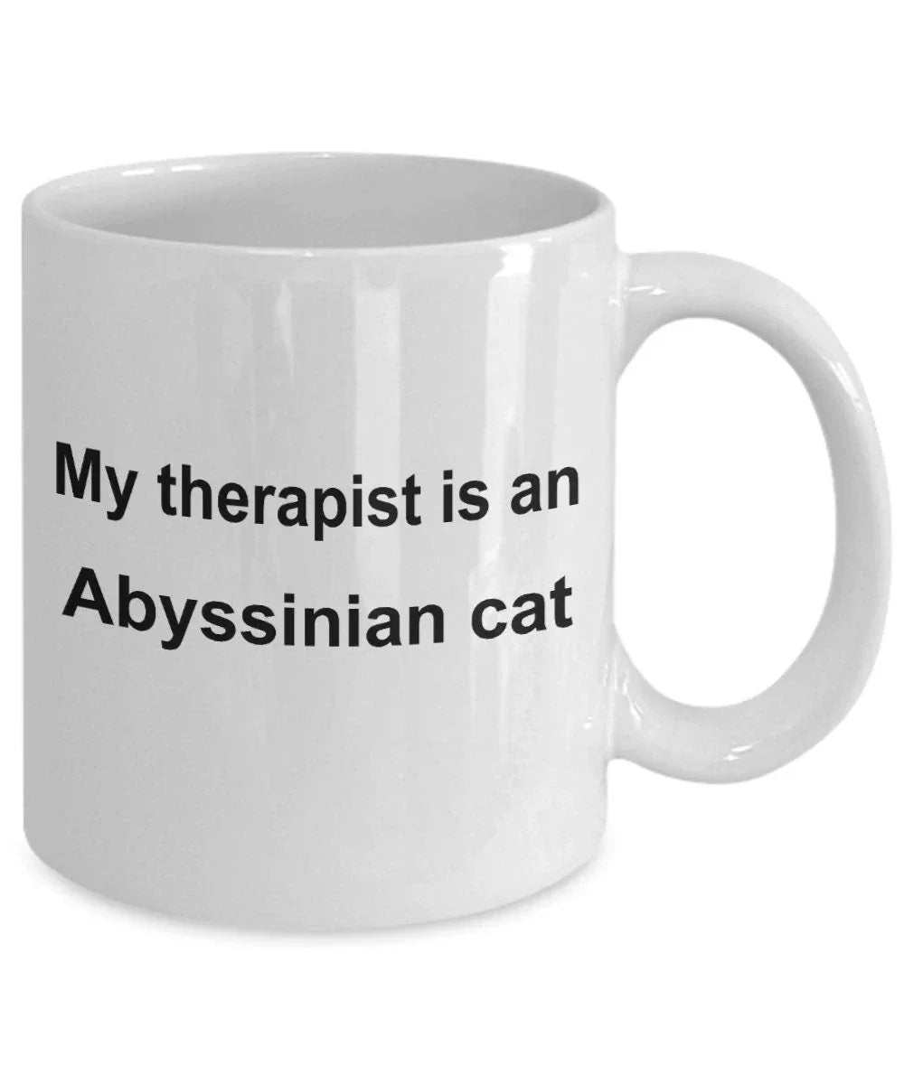 Abyssinian Cat Therapist Coffee Mug