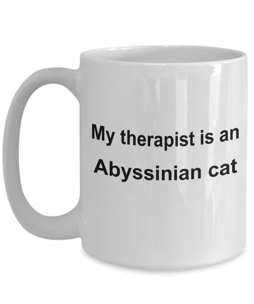 Abyssinian Cat Therapist Coffee Mug