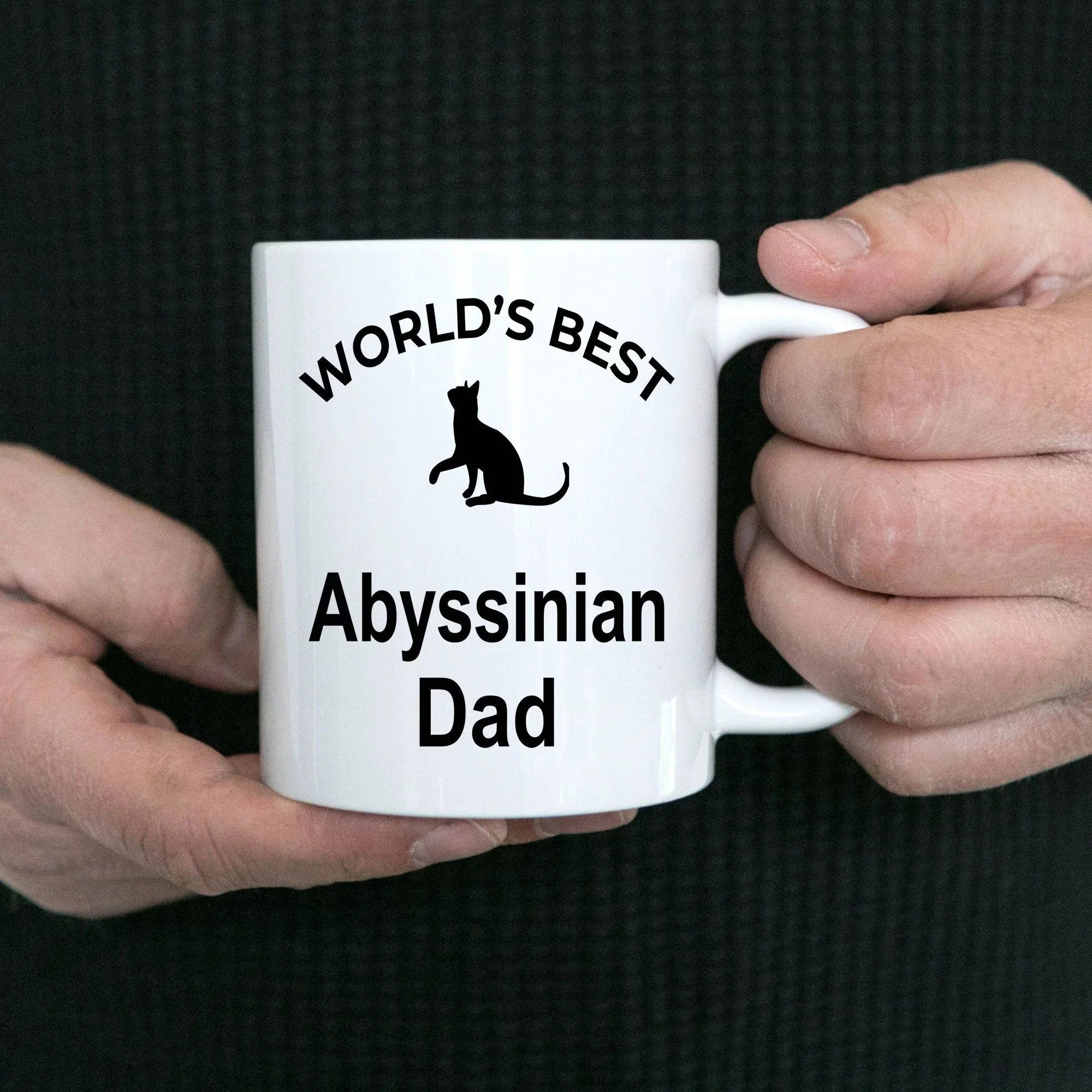Abyssinian Cat Dad Coffee Mug