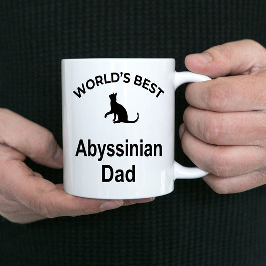 Abyssinian Cat Dad Coffee Mug - Mallard Moon Gift Shop