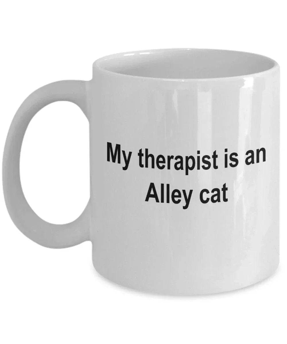 Alley Cat Therapist Gift Coffee Mug