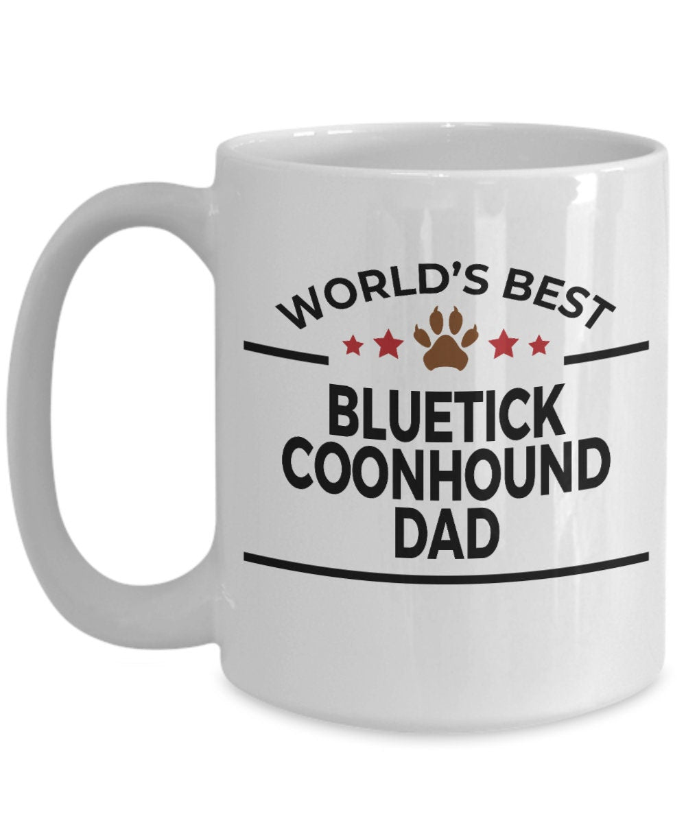 Bluetick Coonhound Dog Dad Mug - Mallard Moon Gift Shop