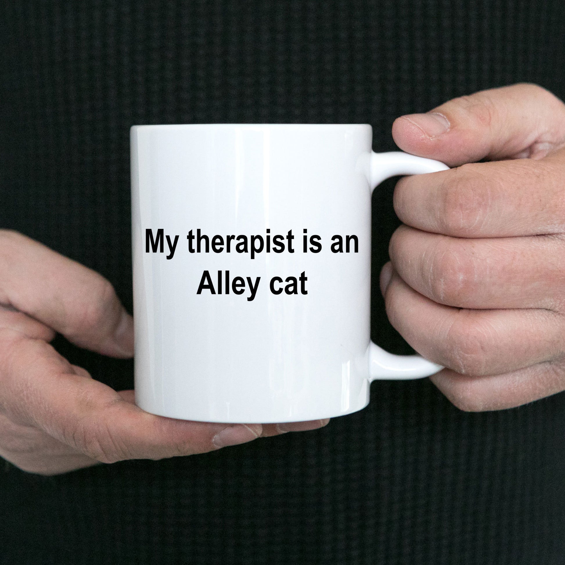 Alley Cat Therapist Gift Coffee Mug - Mallard Moon Gift Shop