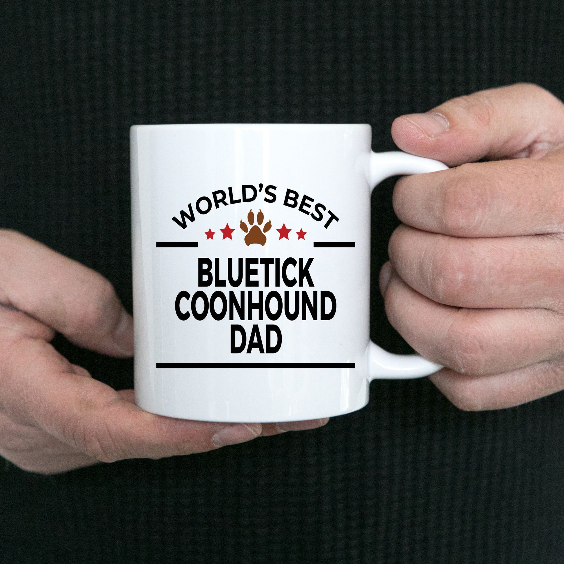 Bluetick Coonhound Dog Dad Mug - Mallard Moon Gift Shop