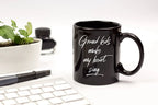 Grandmother or Grandfather Mug Black Coffee Cup - Grand-kids Make my Heart Sing Hot Chocolate Mug