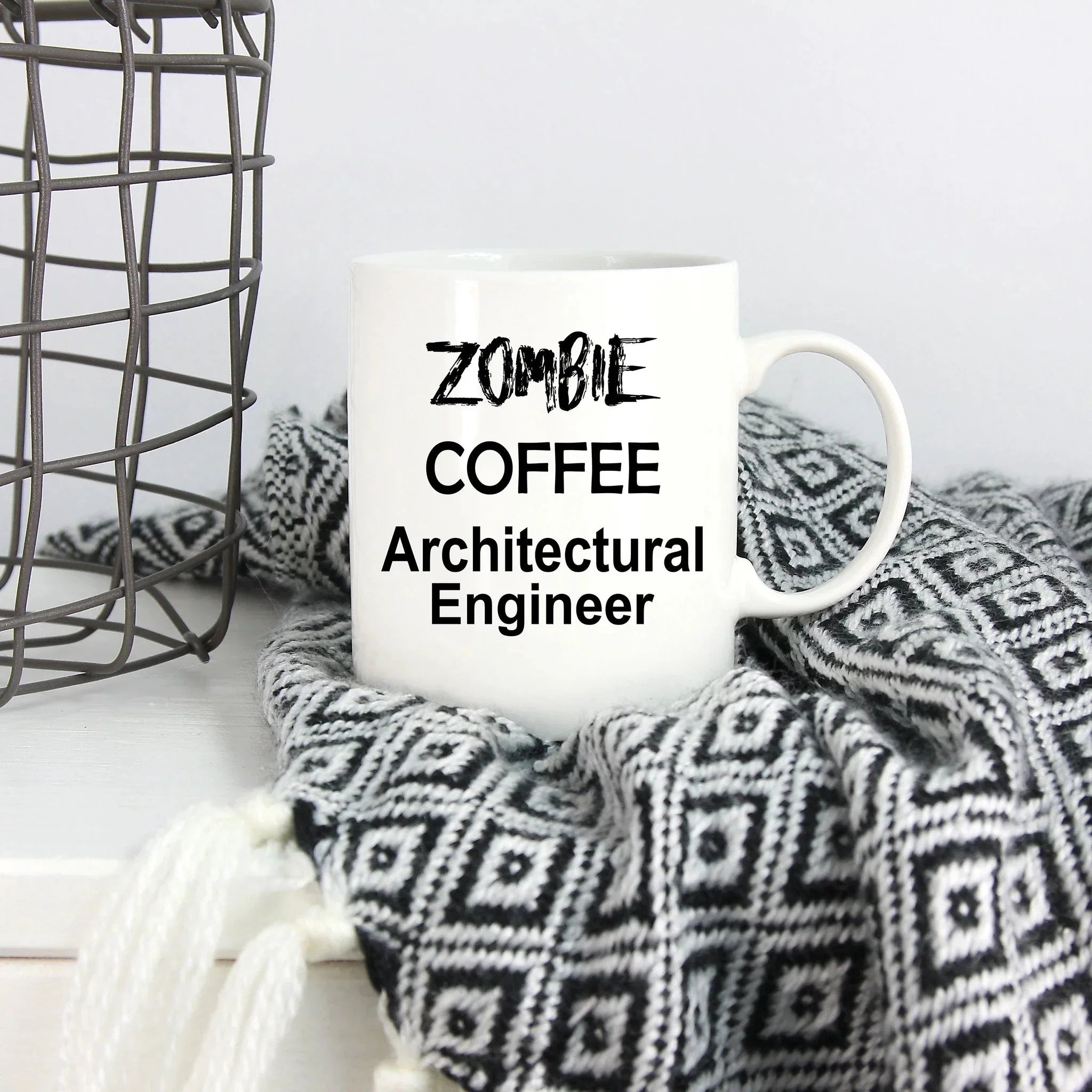 Architectural Engineer Zombie Mug