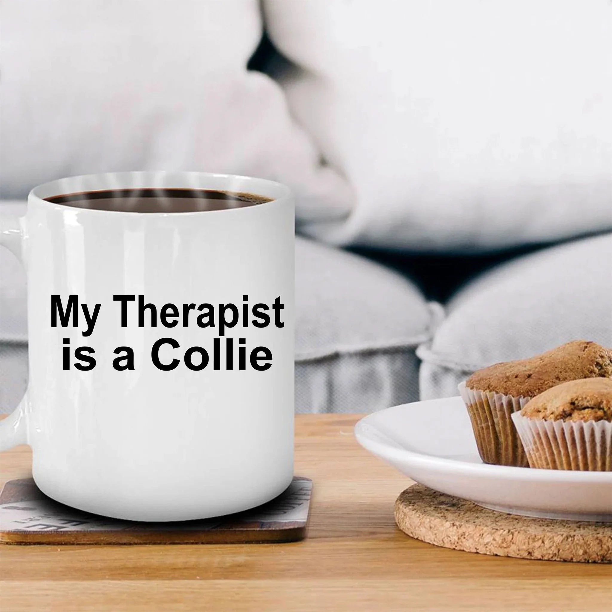 Collie Dog Therapist Mug
