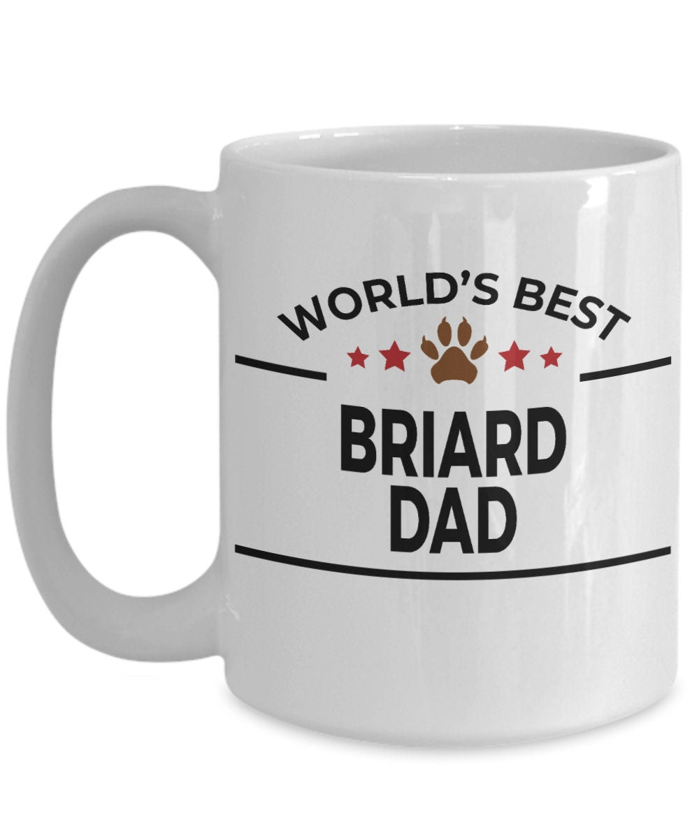 Briard Dog Dad Coffee Mug - Mallard Moon Gift Shop