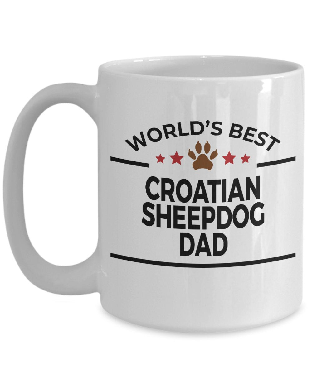 Croatian Sheepdog Dog Dad Mug - Mallard Moon Gift Shop