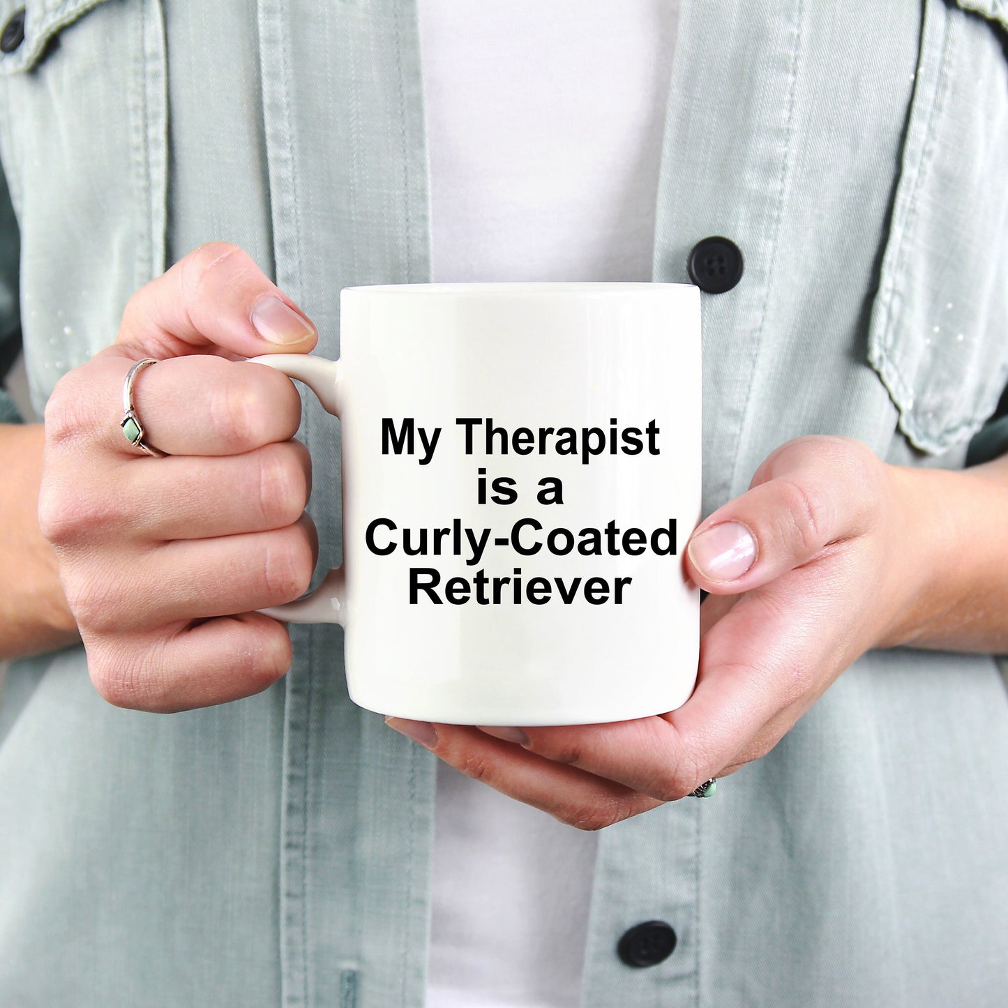 Curly-Coated Retriever Dog Therapist Mug - Mallard Moon Gift Shop