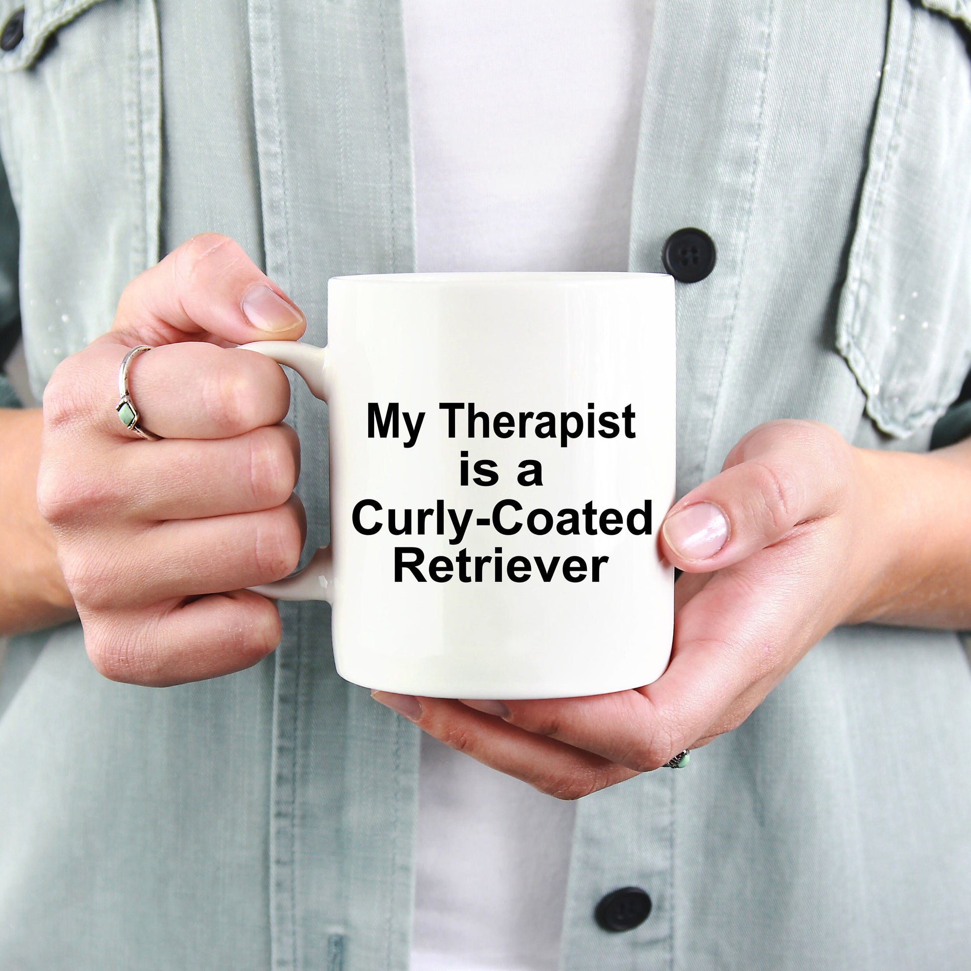 Curly-Coated Retriever Dog Therapist Mug - Mallard Moon Gift Shop