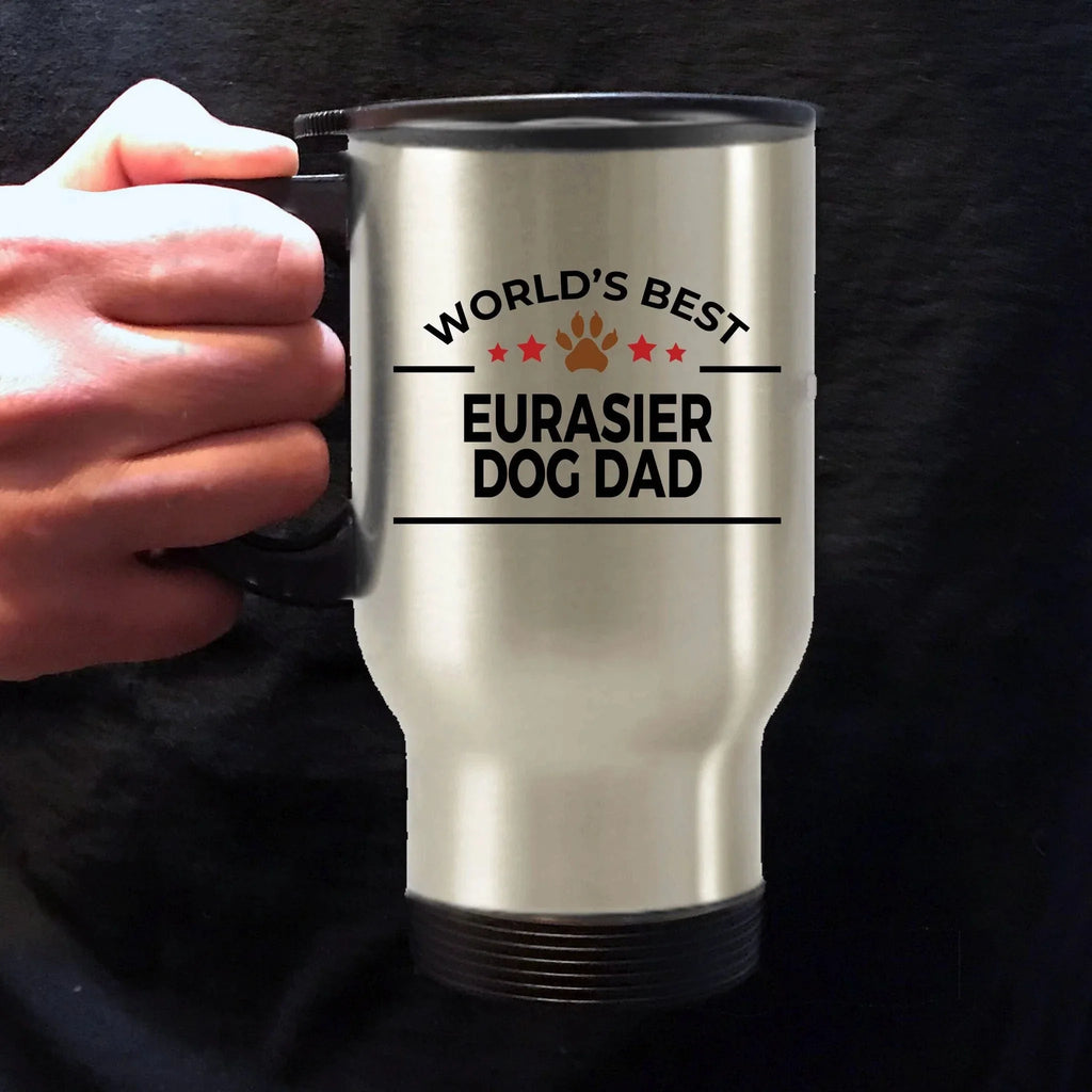 Eurasier Dog Dad Travel Tumbler Mug