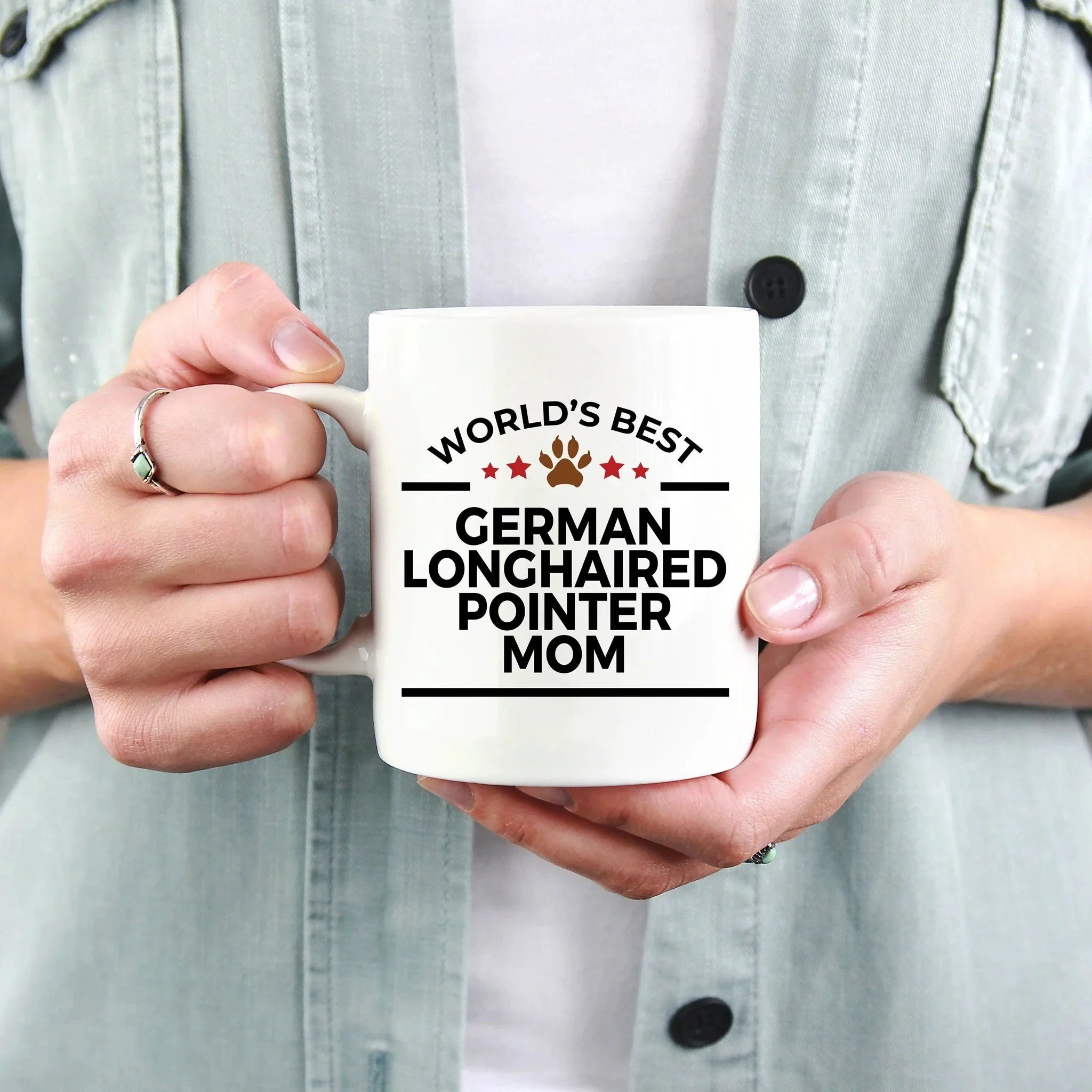 German Longhaired Pointer Dog Mom Mug