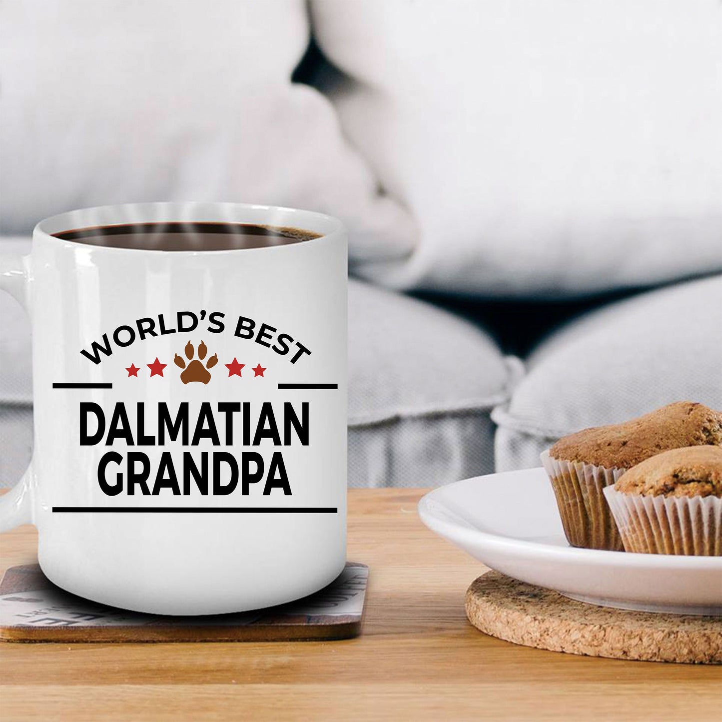 Dalmatian Dog Grandpa Ceramic Coffee Mug - Mallard Moon Gift Shop