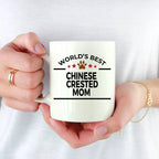 Chinese Crested Best Dog Mom Ceramic Coffee Mug