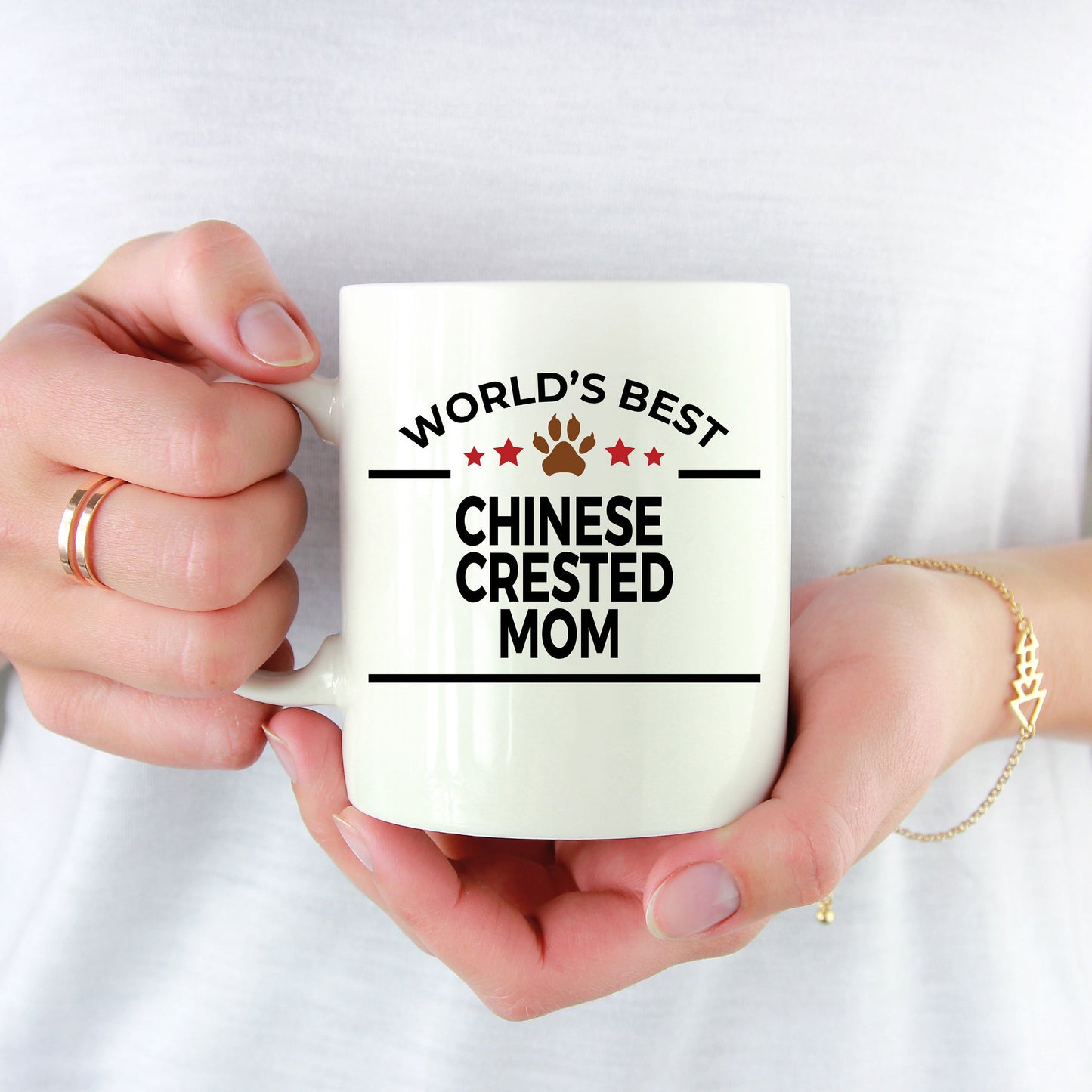 Chinese Crested Best Dog Mom Ceramic Coffee Mug - Mallard Moon Gift Shop