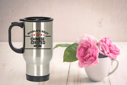 Chinese Crested Dog Mom Travel Tumbler Mug - Mallard Moon Gift Shop