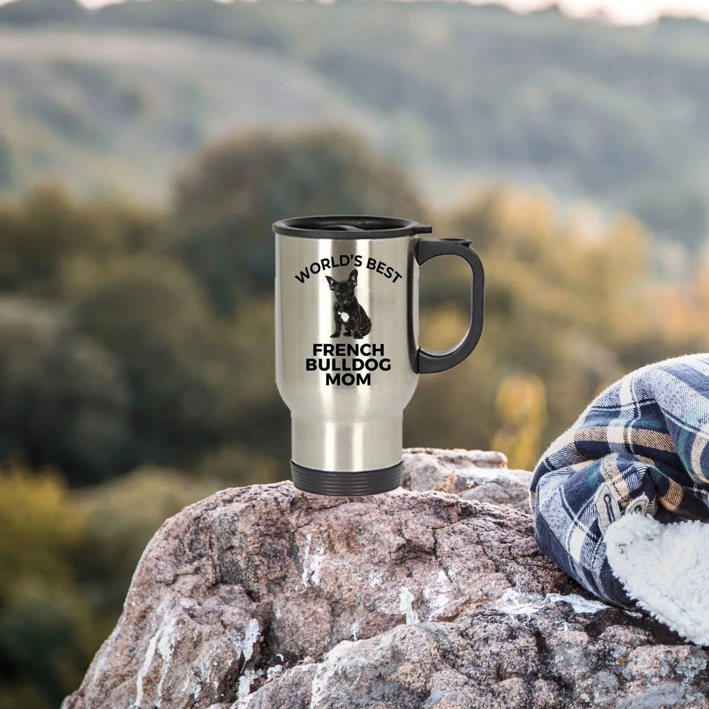 French Bulldog Mom Travel Tumbler Mug