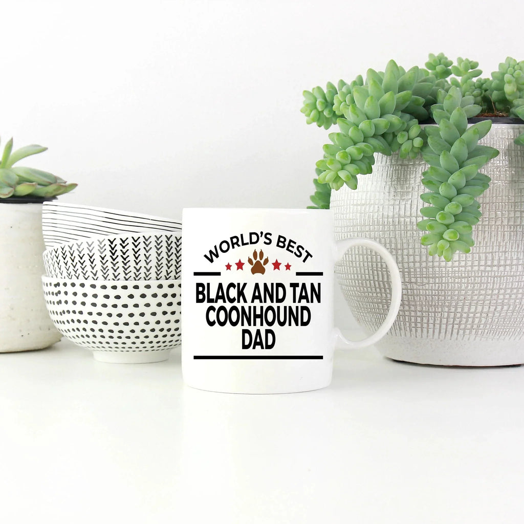 Black and Tan Coonhound Dog Dad Mug