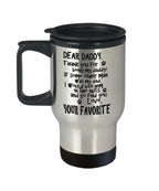 Funny Dog Dad Travel Tumbler Mug