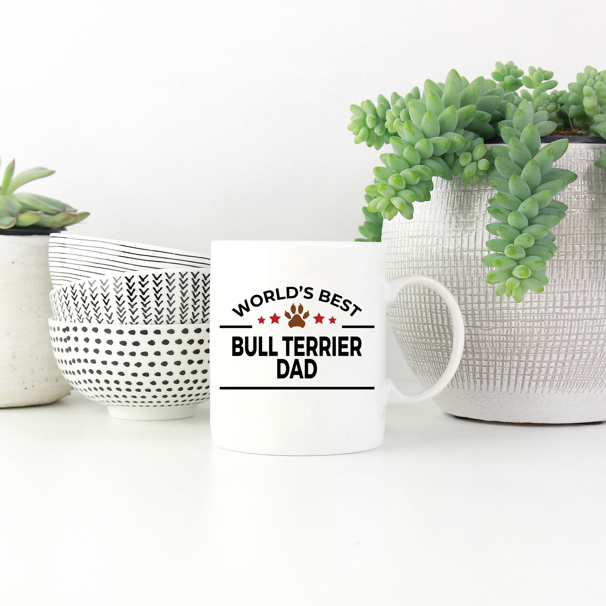 Bull Terrier Dog Dad Mug - Mallard Moon Gift Shop
