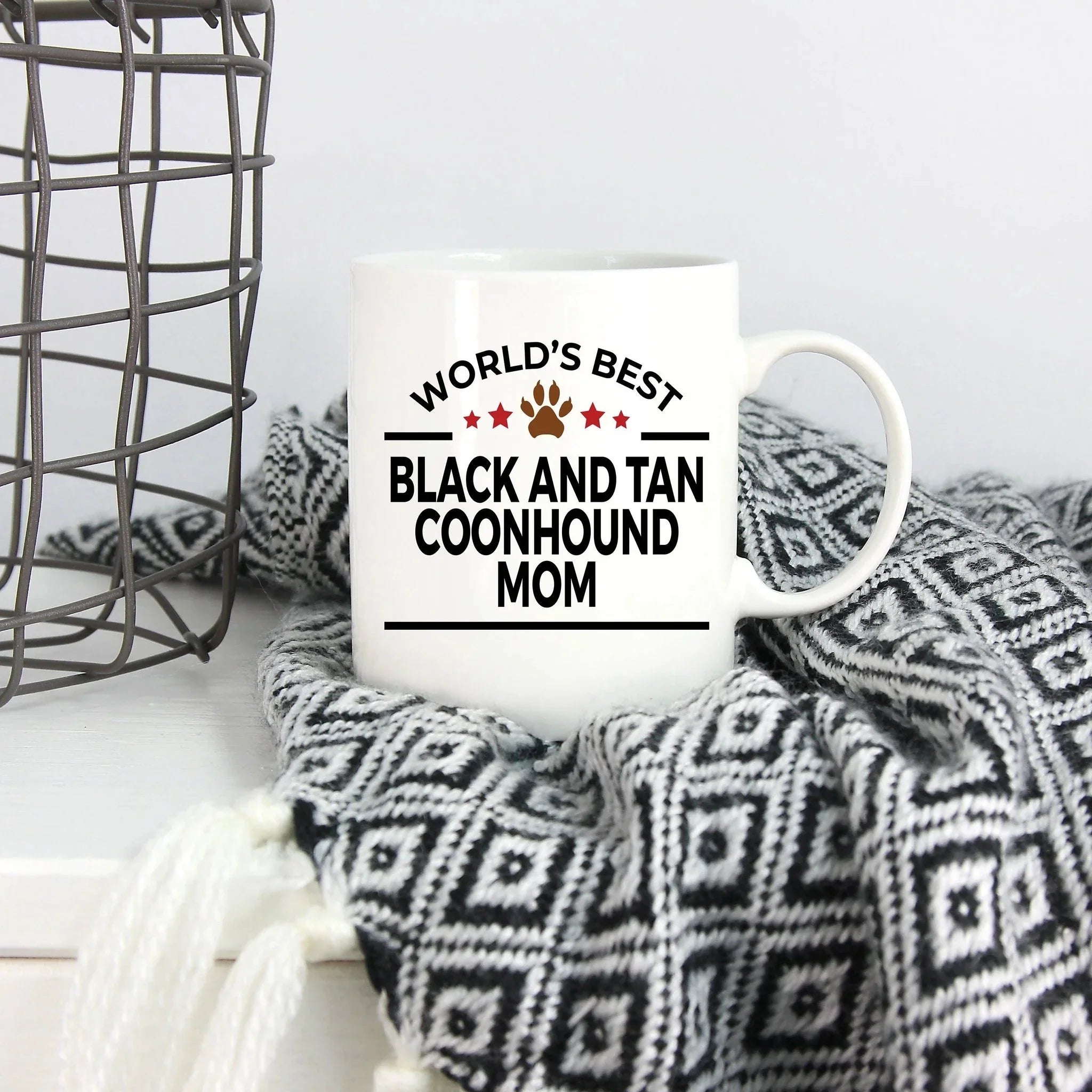 Black and Tan Coonhound Dog Mom Mug