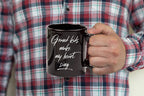 Grandmother or Grandfather Mug Black Coffee Cup - Grand-kids Make my Heart Sing Hot Chocolate Mug