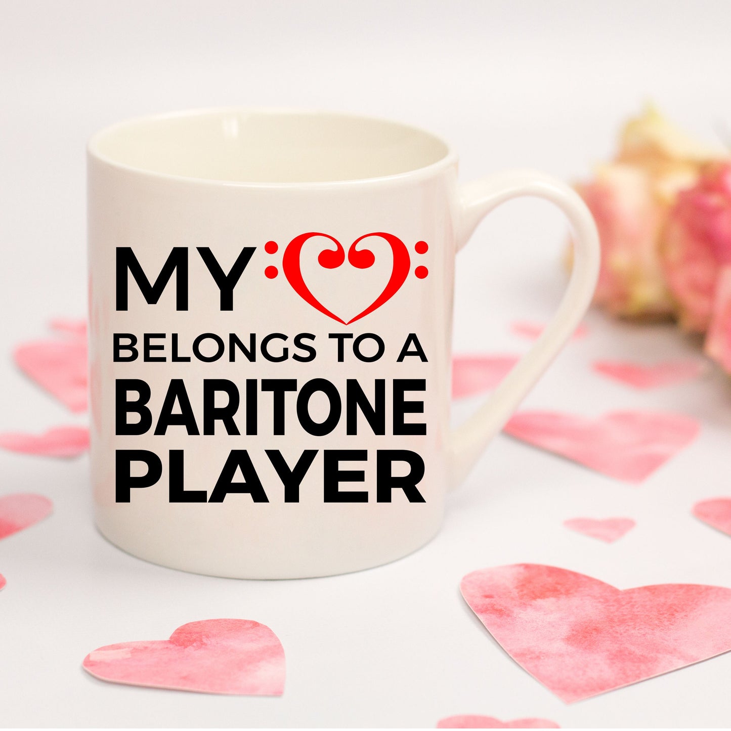 Baritone Player Mug - My Heart Belongs To A Baritone Player - Mallard Moon Gift Shop