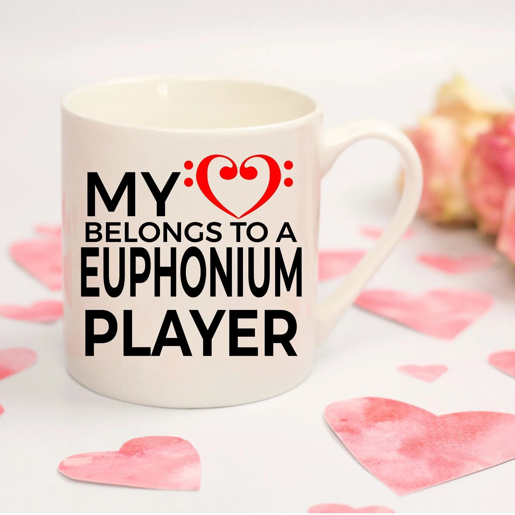 Euphonium Player Romantic Mug - My Heart Belongs to a Euphonium Player