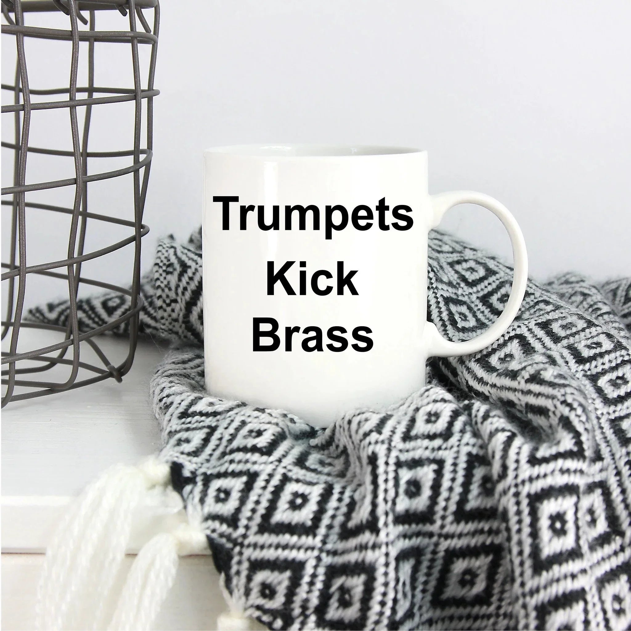 Funny Trumpet Music Mug - Trumpets Kick Brass