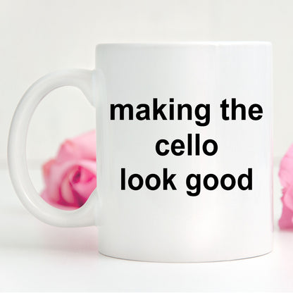 Funny Cello Player Mug - Mallard Moon Gift Shop