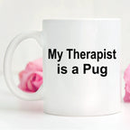 Pug Therapist Dog Mug