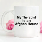 Afghan Hound Dog Therapist Mug
