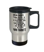 Funny Dog Dad Travel Tumbler Mug