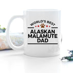 Alaskan Malamute Dog Dad Mug - Durable Ceramic Craftsmanship With Fade Resistant Full Wrap Sublimation Graphics