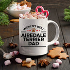 Airedale Terrier Dog Dad Custom Ceramic Coffee Mug