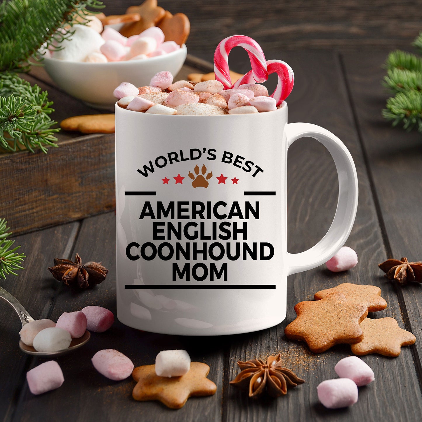 American English Coonhound Dog Mom Mug - Mallard Moon Gift Shop