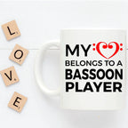 Bassoon Player Mug - My Heart Belongs To A Bassoon Player